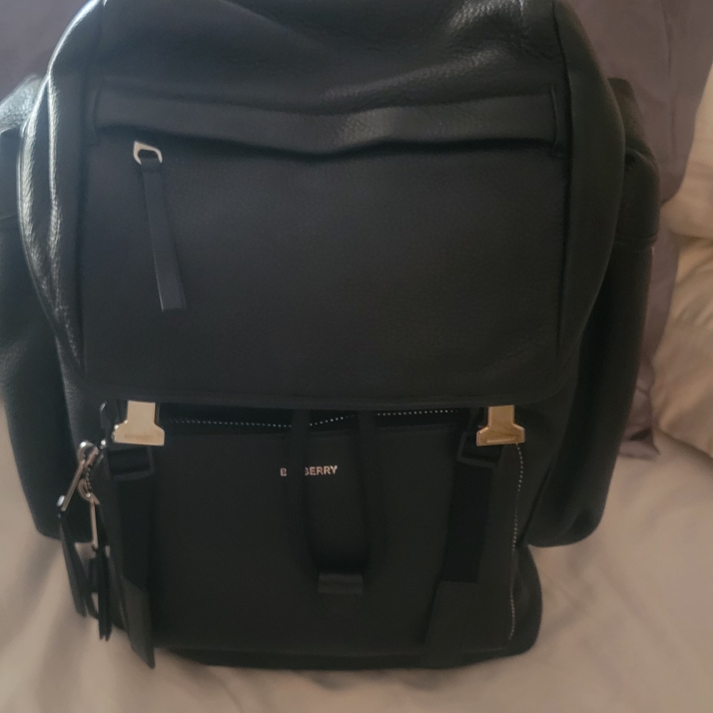 Authentic Burberry Men's Black Backpack